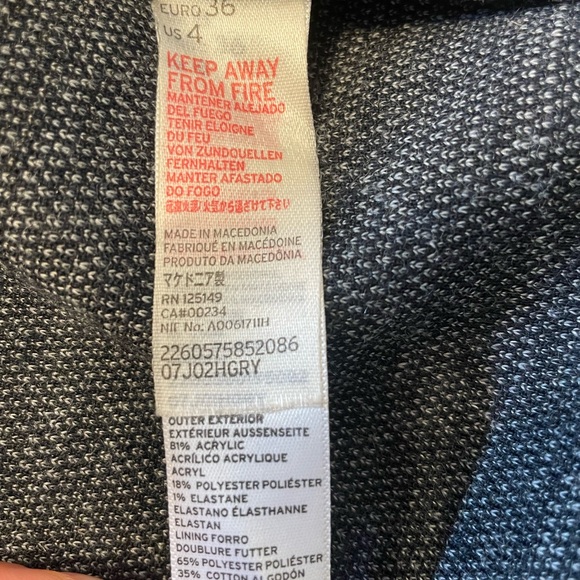 Topshop Black and Gray Checkered Vest ladies size 4 - Picture 6 of 6